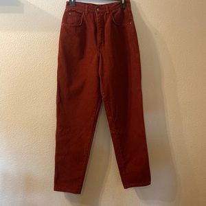 Gitano Blue Jeans maroon straight leg jeans size 10